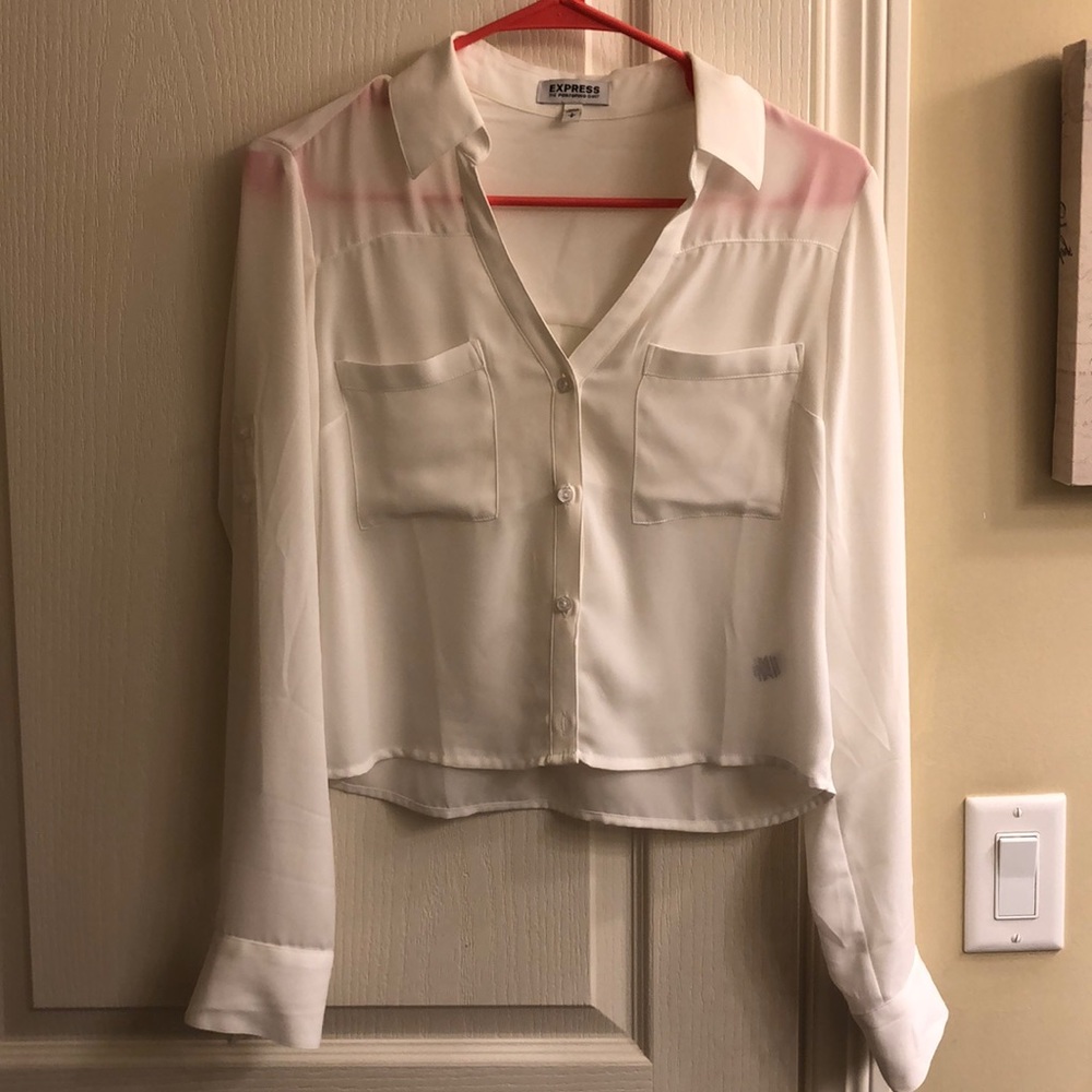 Express portofino cropped blouse